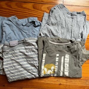 Hanna Andersson/Tea collection boys size 6 LS tee lot